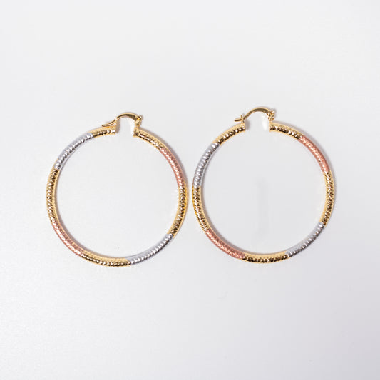 MULTICOLOR HOOP EARRING