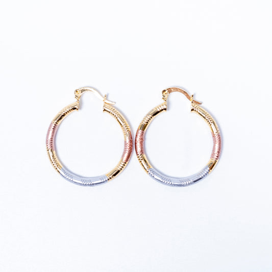 MULTICOLOR HOOP EARRING