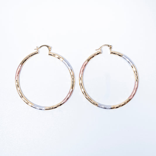 MULTICOLOR HOOP EARRING