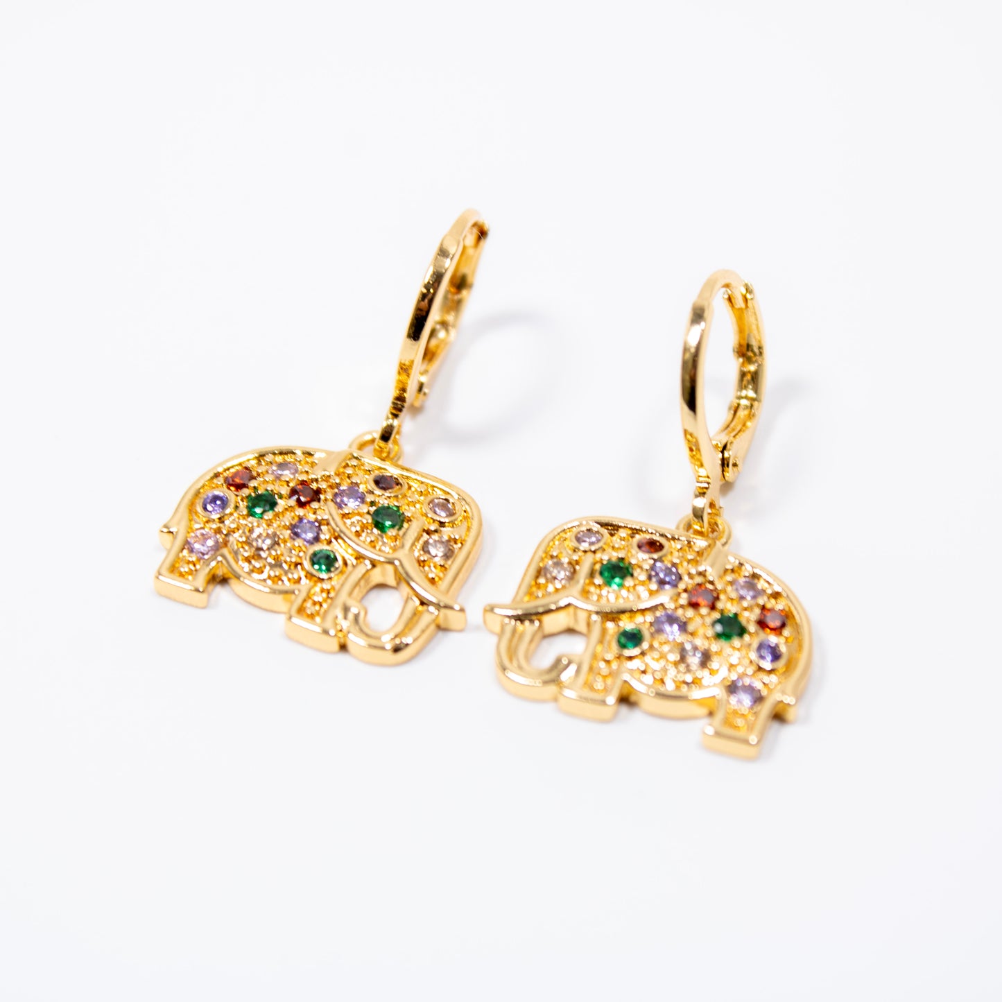 MULTICOLOR ELEPHANT EARRING