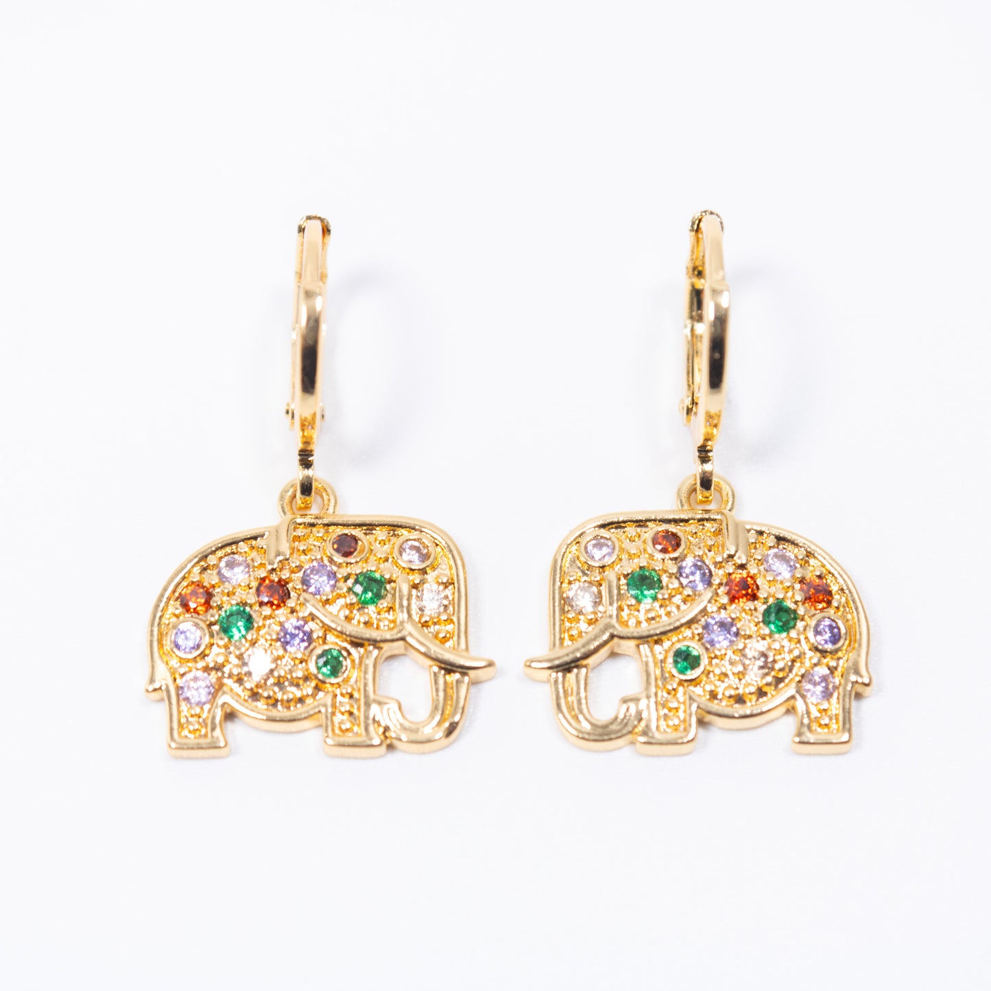 MULTICOLOR ELEPHANT EARRING